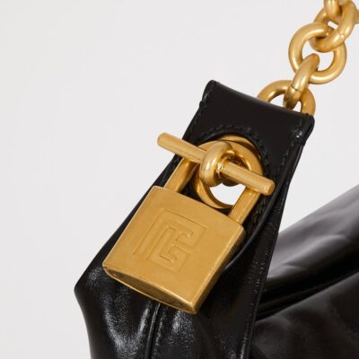 Balmain Mini Leather Sync Shoulder Bag - Image 2