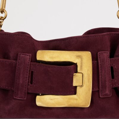 Balmain Mini Suede Anthem Shoulder Bag - Image 4