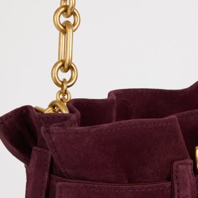 Balmain Mini Suede Anthem Shoulder Bag - Image 5