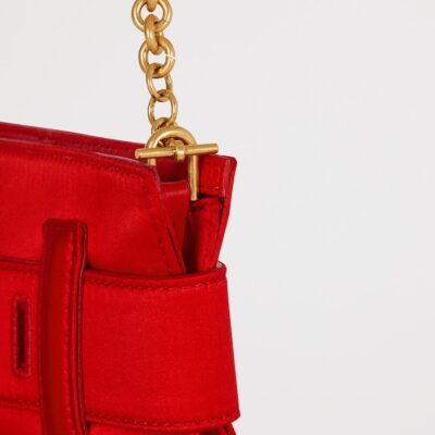 Balmain Satin Anthem Clutch Bag - Image 5