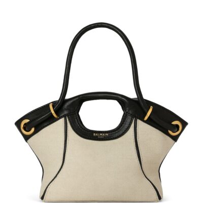 Balmain Small Canvas Tote Bag - Image 1
