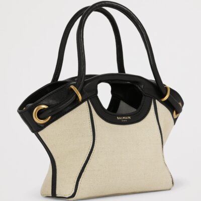 Balmain Small Canvas Tote Bag - Image 3
