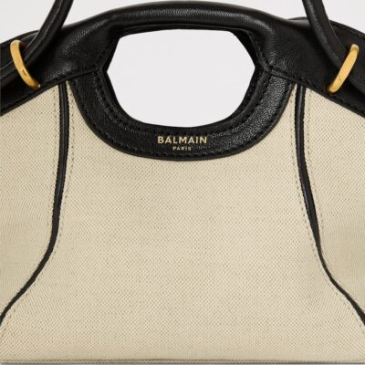 Balmain Small Canvas Tote Bag - Image 4
