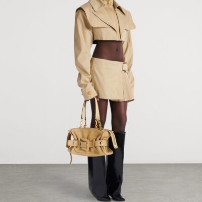 Balmain Small Suede Anthem Shoulder Bag - Image 2