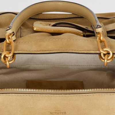 Balmain Small Suede Anthem Shoulder Bag - Image 4