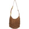 Balmain Suede Fringe Ébène Shoulder Bag - Image 1