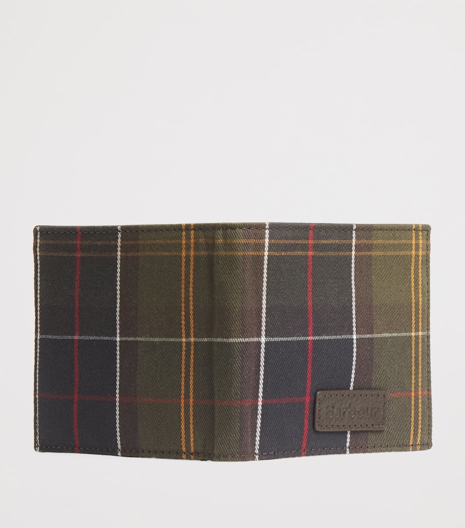 Barbour Cotton Leather-Detail Tartan Wallet - Image 3