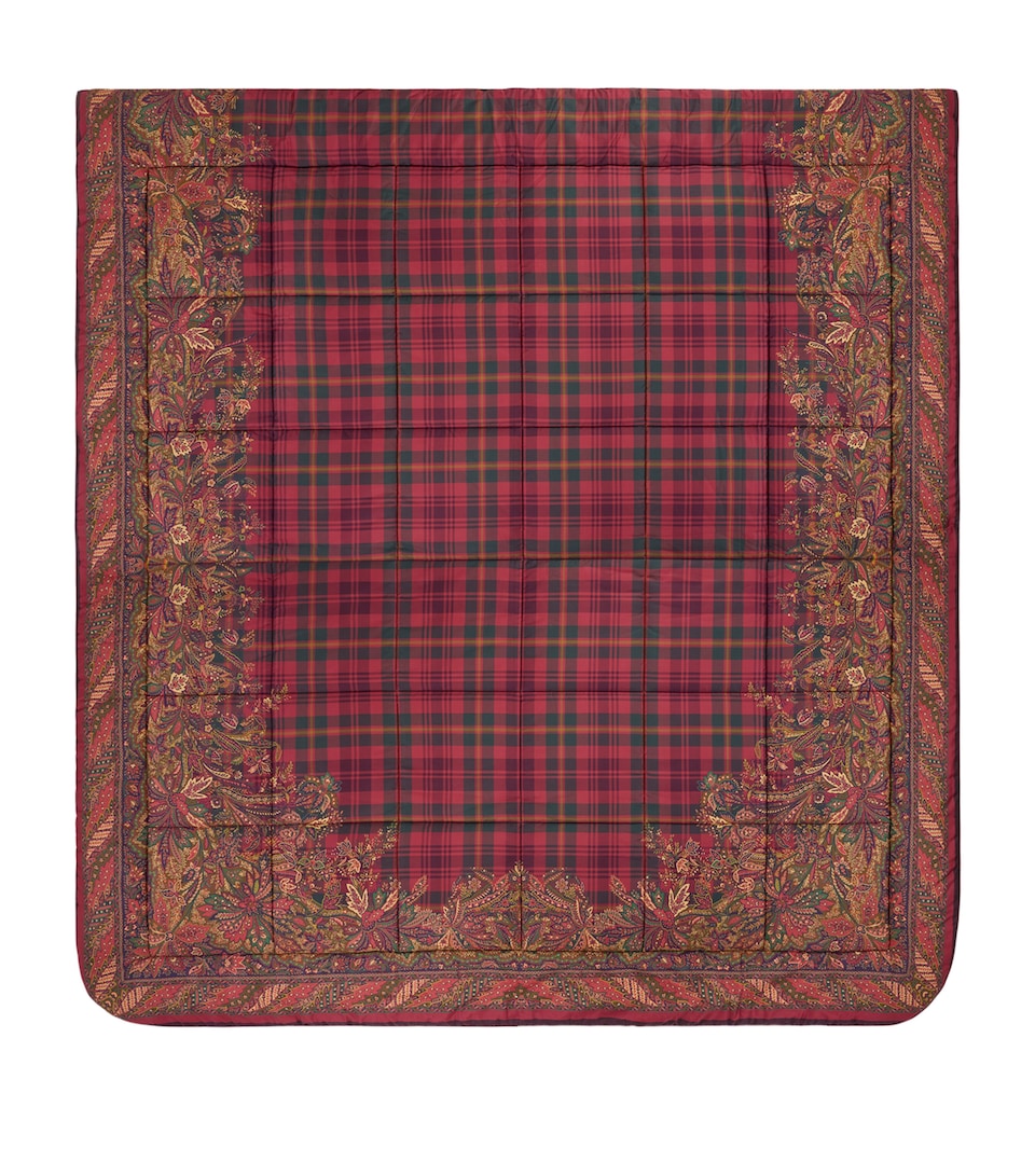 Barbour Cotton Leather-Detail Tartan Wallet - Image 5