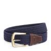 Barbour Leather-Trimmed Woven Belt - Image 1
