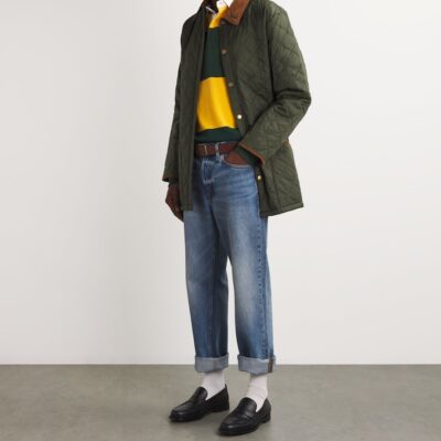 Barbour Leather Tartan Reversible Belt - Image 5