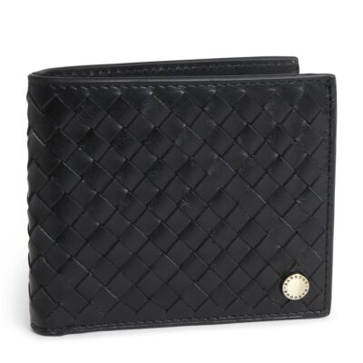 Barbour Leather Woven Farne Wallet - Image 1