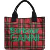Barbour x GANNI Waxed Tartan Tote Bag - Image 1