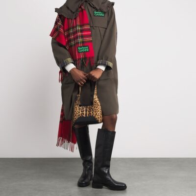 Barbour x GANNI Wool Tartan Scarf - Image 3