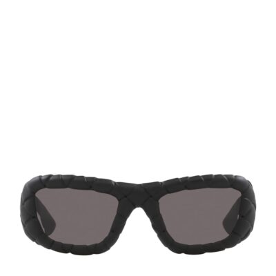 Bottega Veneta BV1303S Intrecciato Rectangular Sunglasses - Image 1