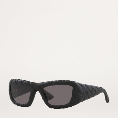 Bottega Veneta BV1303S Intrecciato Rectangular Sunglasses - Image 2