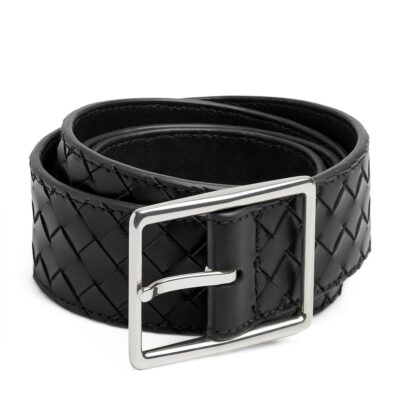 Bottega Veneta Calf Leather Intrecciato Piccolo Belt - Image 1