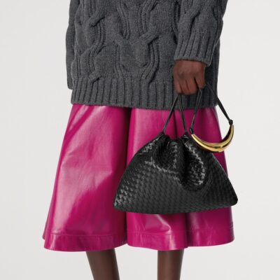 Bottega Veneta Calfskin Embellished Dustbag Shoulder Bag - Image 2