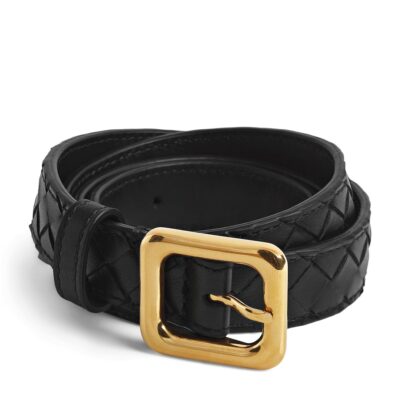 Bottega Veneta Calfskin Intrecciato Belt - Image 1