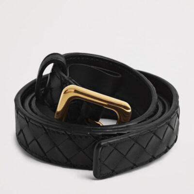 Bottega Veneta Calfskin Intrecciato Belt - Image 3