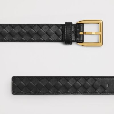Bottega Veneta Calfskin Intrecciato Piccolo Belt - Image 3