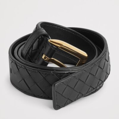 Bottega Veneta Calfskin Intrecciato Piccolo Belt - Image 4