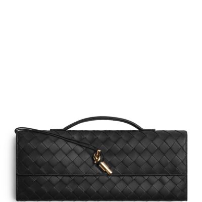 Bottega Veneta Intrecciato Leather Andiamo Clutch Bag - Image 1