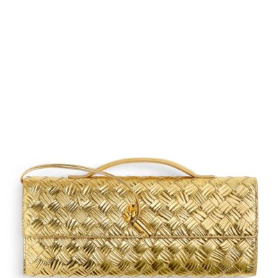 Bottega Veneta Intrecciato Leather Andiamo Clutch Bag - Image 1