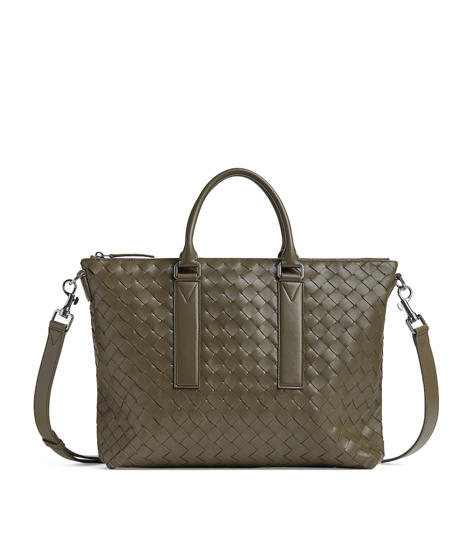 Bottega Veneta Intrecciato Leather Briefcase - Image 1