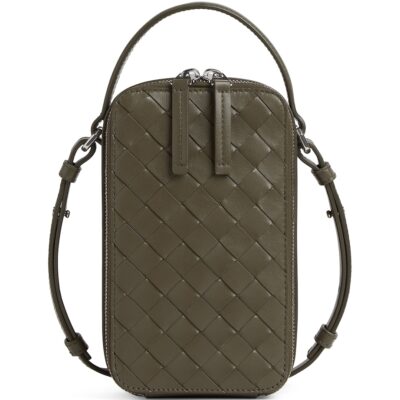 Bottega Veneta Intrecciato Leather Getaway Phone Pouch - Image 1