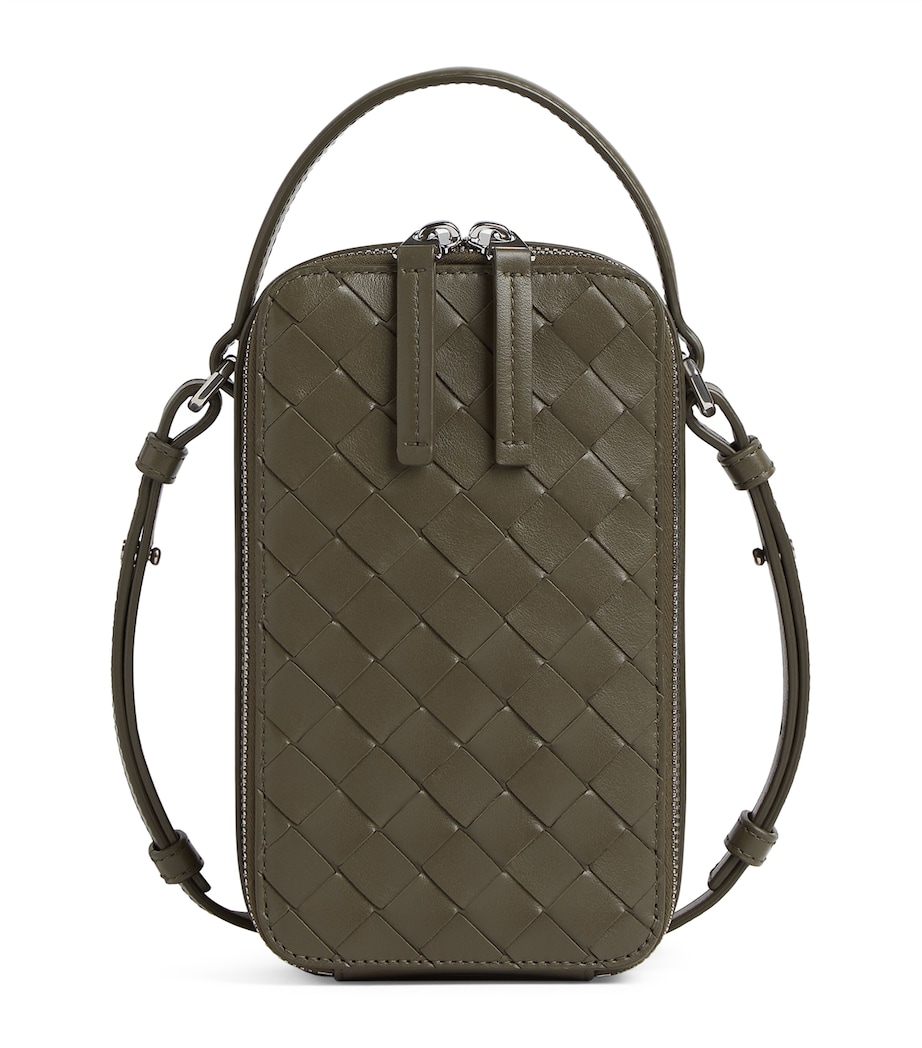 Bottega Veneta Intrecciato Leather Getaway Phone Pouch - Image 1