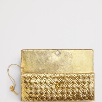 Bottega Veneta Intrecciato Leather Andiamo Clutch Bag - Image 3