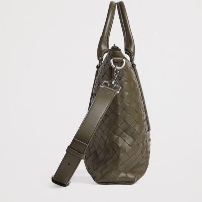 Bottega Veneta Intrecciato Leather Briefcase - Image 3