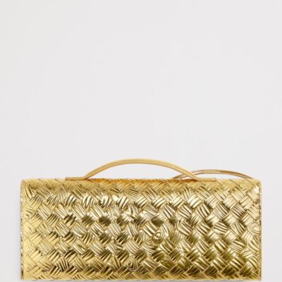 Bottega Veneta Intrecciato Leather Andiamo Clutch Bag - Image 4
