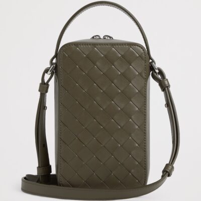 Bottega Veneta Intrecciato Leather Getaway Phone Pouch - Image 4