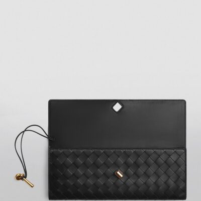 Bottega Veneta Intrecciato Leather Andiamo Clutch Bag - Image 5
