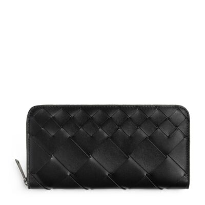 Bottega Veneta Intrecciato Zip-Around Wallet - Image 1