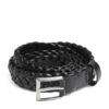 Bottega Veneta Intreccio Leather Solo Belt - Image 1