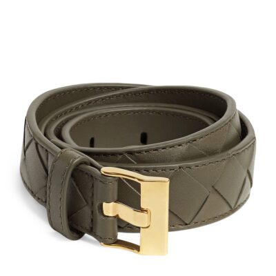 Bottega Veneta Lambskin Thin Watch Belt - Image 4