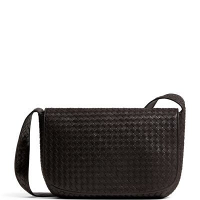 Bottega Veneta Large Lambskin Veneto Messenger Bag - Image 1
