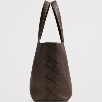 Bottega Veneta Large Leather Diago Tote Bag - Image 3