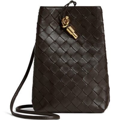 Bottega Veneta Leather Andiamo Phone Pouch - Image 1