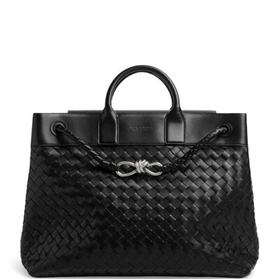 Bottega Veneta Leather Andiamo Voyager Cross-Body Bag - Image 1