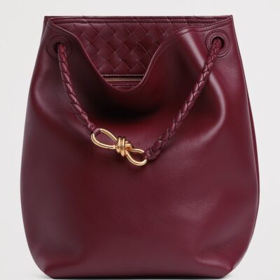 Bottega Veneta Leather Andiamo Bucket Bag - Image 3