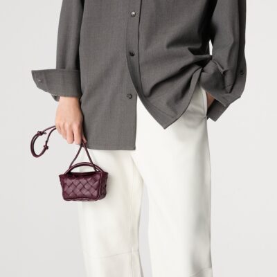 Bottega Veneta Leather Candy Cobble Top-Handle Bag - Image 2