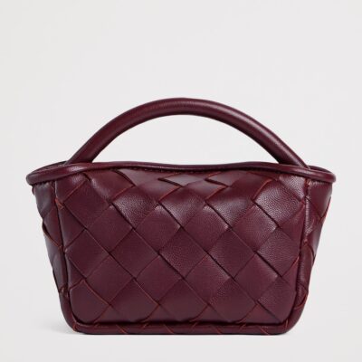 Bottega Veneta Leather Candy Cobble Top-Handle Bag - Image 5