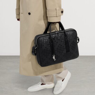 Bottega Veneta Leather Getaway Briefcase - Image 2