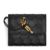 Bottega Veneta Leather Intrecciato Andiamo Trifold Wallet - Image 1