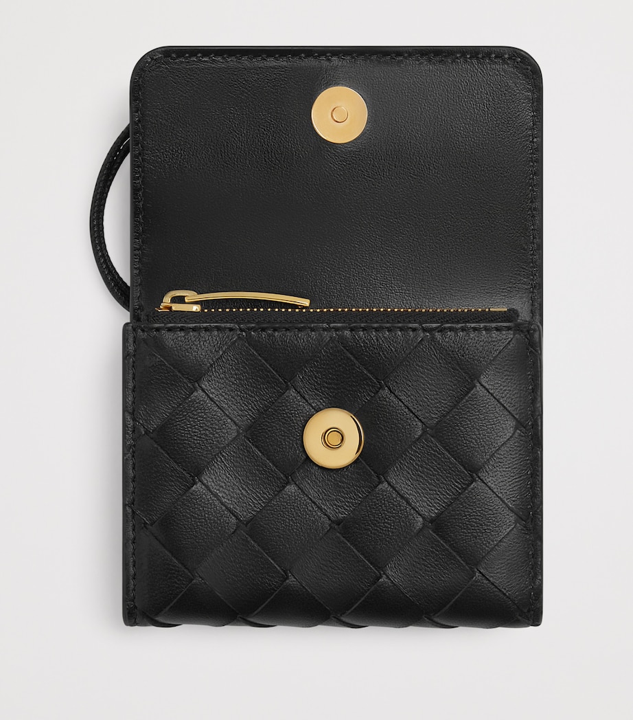 Bottega Veneta Leather Intrecciato Andiamo Trifold Wallet - Image 2
