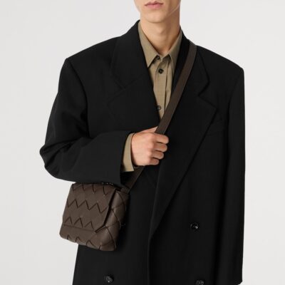 Bottega Veneta Leather Intrecciato Diago Cross-Body Bag - Image 2