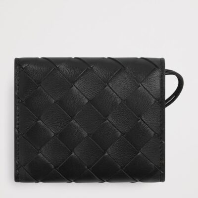 Bottega Veneta Leather Intrecciato Andiamo Trifold Wallet - Image 3